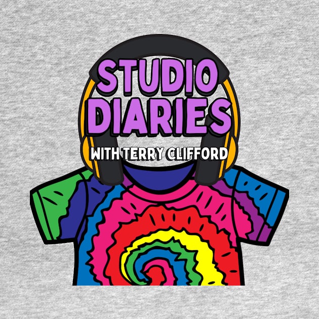 Studio Diaries Tie Dye Shirt with headphones by Studio Diaries